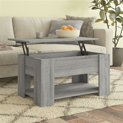 Vidaxl Gris Table Basse Sonoma - Image 3