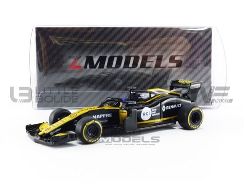 Voiture Miniature de Collection Z MODELS 1-64 - RENAULT RS 19 - 2019 - Pullback - Yellow / Black - ZMD04002