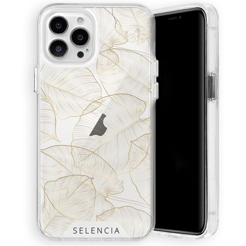 Coque pour iPhone 13 Pro Max Coque rigide,Coque Plastique Design Bobronzerique d'or Dorée Selencia