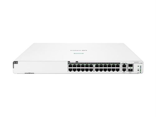 Hpe Networking Instant On 1960 24G 20P Class4 4P Class6 Poe 2Xgt 2Sfp+ 370W Switch - Commutateur - L3 Lite - Géré - 24 X 10/100/1000 + 2 X 10 Gigabit Sfp+ + 2 X 100/1000/10Gbase-T - Montable Sur Rack - Poe (370 W) - Bto