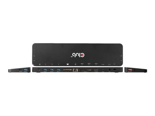 Club 3D - Station d'accueil - USB-C - 2 x HDMI DP - GigE - 120 Watt