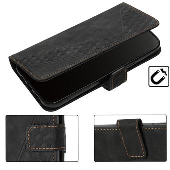 Étui Coque En Cuir Premium Pour Samsung A60, Housse Portable Affaires Magnétique PU Leather