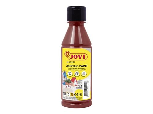 JOVI - Peinture - acrylique à base d'eau - liguide - brun - satin - 250 ml