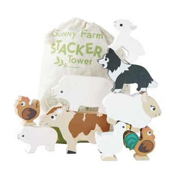 Jouet Train Ferme Montessori - 9 Animaux, Éducatif - Cadeau Enfants 1-4 Ans