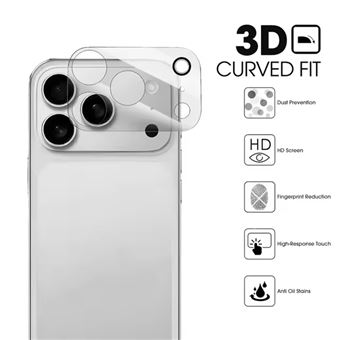 2 Protections Camera En Verre Trempé 9H Pour IPhone 17 - Anti-Rayures, Compatible Coques, Argenté