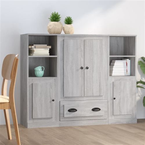 Vidaxl Gris Buffets 3 Pcs - Image 2