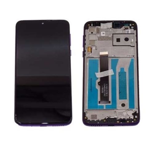 Original Ecran LCD Vitre tactile Violet Assemblés Sur Châssis Pour Motorola One Macro