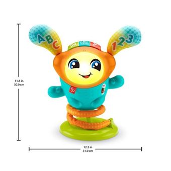 Fisher Price - DJ Le Robot Danseur a Rebond - Jouet d'éveil 1er âge - 9 mois et plus