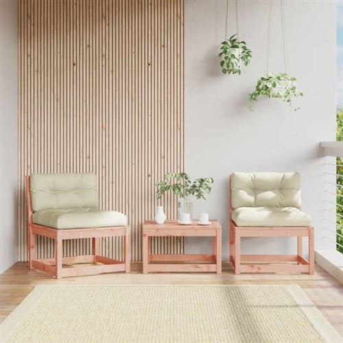 Vidaxl Canapés De Jardin Avec Coussins 2Pcs Bois Massif Douglas - Image 3