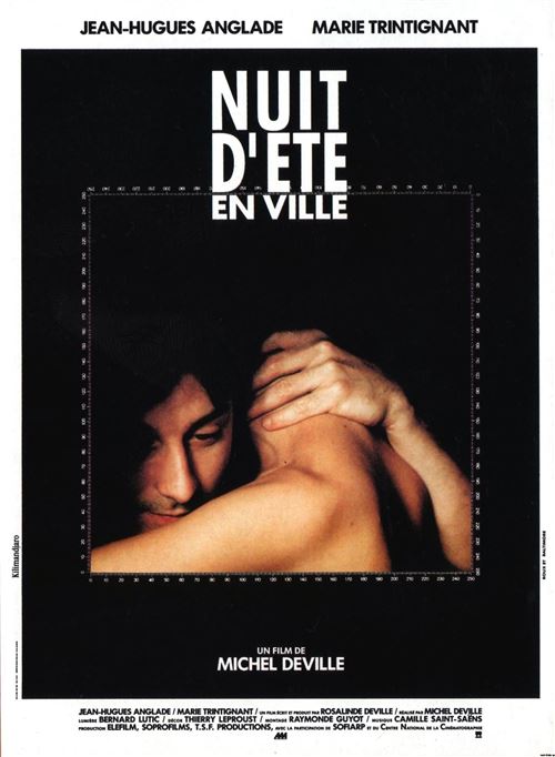 Nuit d'été en Ville - 1990 - Michel Deville, Jean-Hugues Anglade - 40x60cm - Affiche de cinéma originale pliée