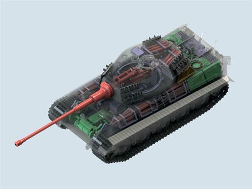 Pz.kpfw. Vi Ausf.b King Tiger Late Productioen With Full Interior- 1:35e -