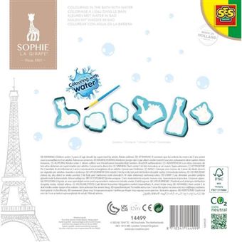 Jouet de bain - Sophie la girafe - Coloriage a l'eau - Bleu - 12 mois et plus - 1