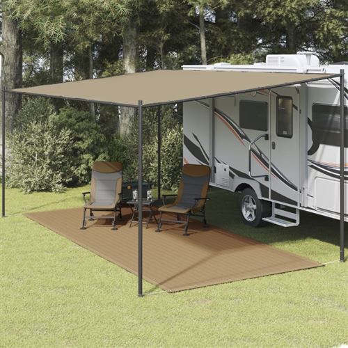 vidaXL Tapis de tente 250x600 cm Taupe
