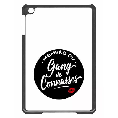 Coque tablette My-Kase pour iPad mini 2 - membre du gang de conasses fond blanc - Plastique Noir