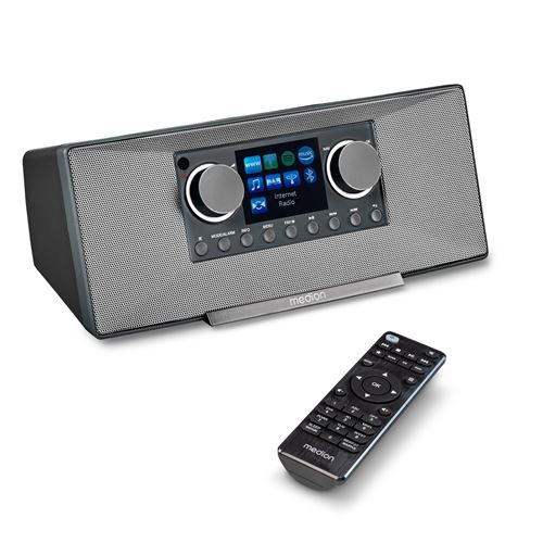 MEDION LIFE® P85333 STEREO INTERNETRADIO 7,1 cm (2,8'') TFT-Farbdisplay, über 25.000 Internet-Radiosender & viele Podcasts empfangen, DAB+/UKW Radio, Wecker, WLAN, Bluetooth®, Amazon Music, Spotify®-Connect, 2 x 6 W RMS