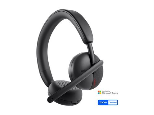 Dell Wireless Headset WL3024 - Micro-casque - sur-oreille - vertical - Bluetooth - sans fil - Certifié pour Microsoft Teams, certifié Zoom