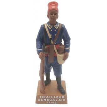 Figurine Peinte - Tirailleur Sénégalais - Collection France - État Neuf