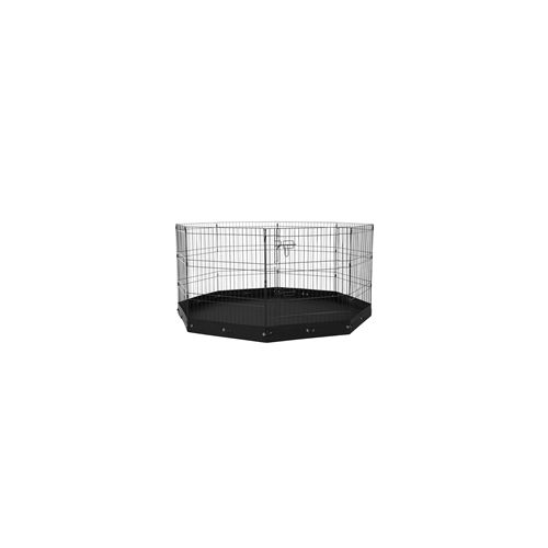 VEVOR Parc Chien Enclos Animaux de Compagnie Pliable Métal 76 cm avec Tapis