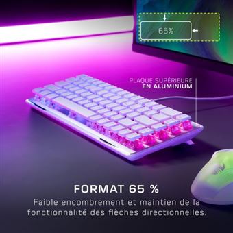 Clavier filaire mécanique gaming Roccat - Vulcan II Linear - Blanc -  Claviers Gamers - Boutique Gamer