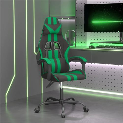 Non Communiqué Vert Vidaxl Chaise De Jeu Pivotante Noir Et Similicuir