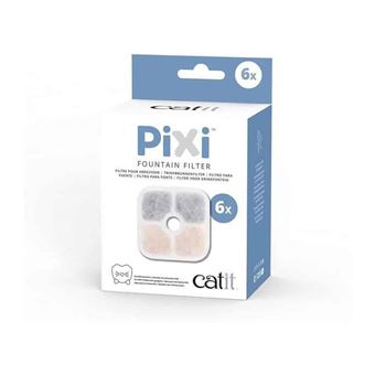 Filtre pour fontaine a eau catit pixi 6 pieces CAT IT 43722 - 1