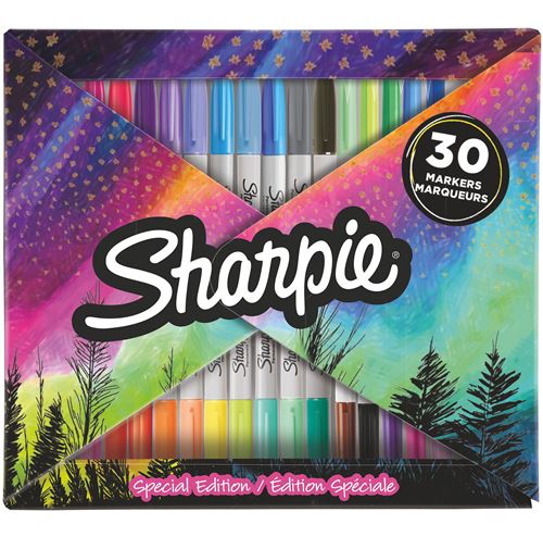 Pack de 30 marqueurs permanents Sharpie Edition Spéciale