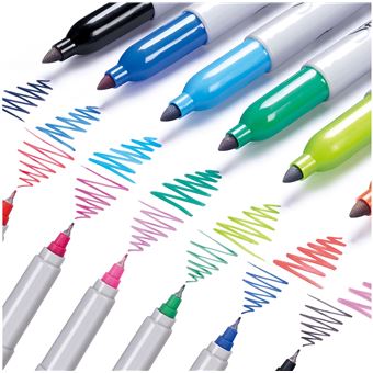 Sharpie 30 marqueurs permanents Edition Spécial, Assortiment de couleurs, 20 pointes fine et 10 ultra fine