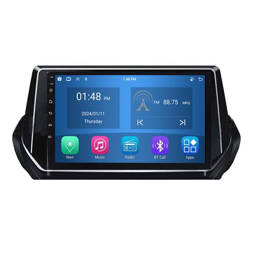 Autoradio RoverOne® Bluetooth CarPlay Android Auto Navigation 4Go RAM 64Go ROM pour Peugeot 2008 208 2019-2022