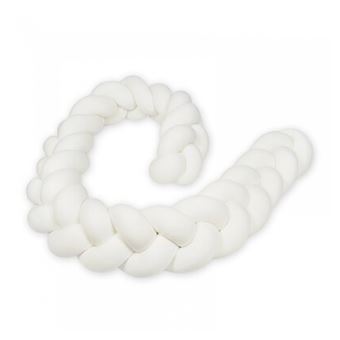 Protection tressée pour lit bébé écrue - 1