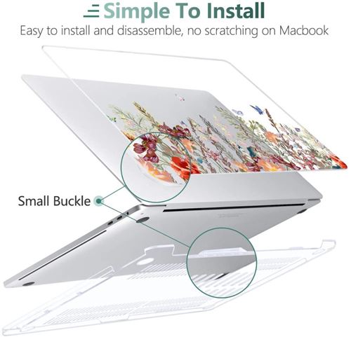 Housse PC Portable GENERIQUE Coque + Couvercle de Clavier + Protection  d'écran pour MacBook Air 13 A1932 - 040