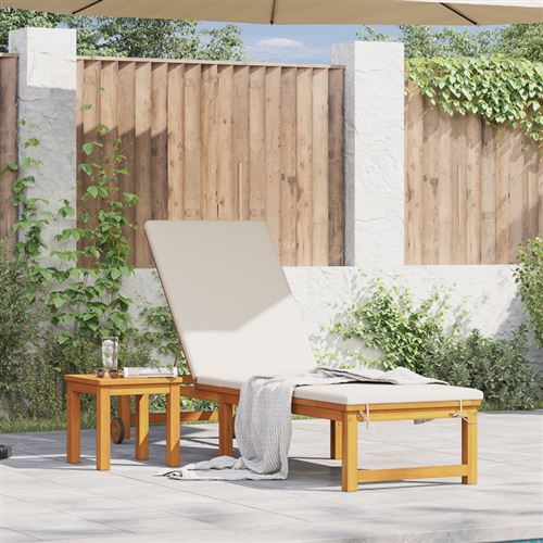 Vidaxl - Lettino Da Sole 1-persona Marrone 53 X 202 X 89cm