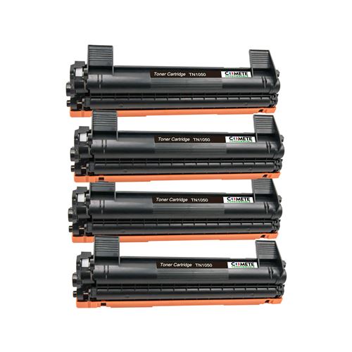 COMETE - TN1050 - 4 Toners Compatibles Laser Brother - Noir - Marque française