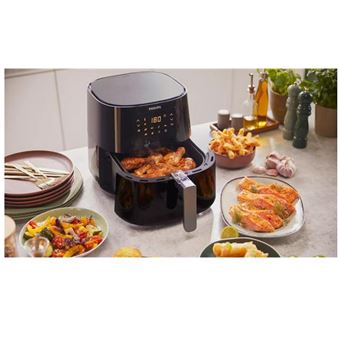 Friteuse à air philips essential noire 4,1 l 0,8 kg avec technologie