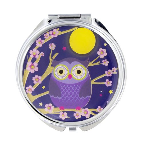 Miroir de poche - Lady Look Blue Owl - Pylones