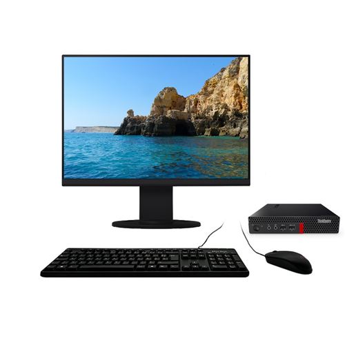 Lenovo M910X Tiny i5-6500T 3.10Ghz 8Go/480Go SSD WiFi W10 + Ecran 24
