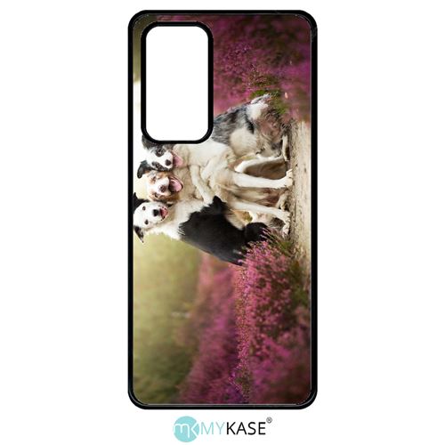 Coque My-Kase pour P40 - trois chiens copains - Plastique Noir