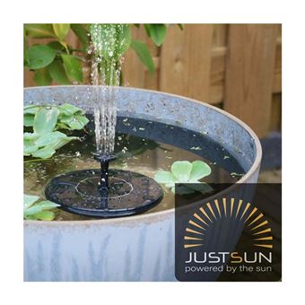 Fontaine solaire pour bain d'oiseaux, 3.5w Mini fontaine d'eau