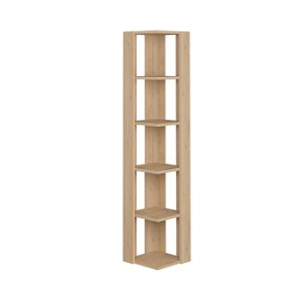 Bibliothèque en bois "Nati" - 32 x 32 x 161 cm - Beige - 1