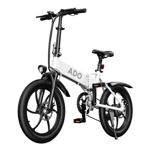 Vélo électrique ADO A20 blanc - Pliable, 20, 350W Batterie 36V 10.4Ah