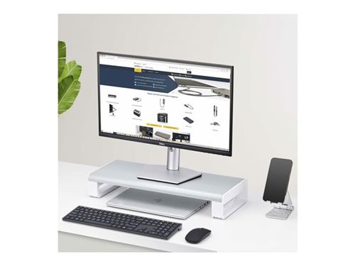 StarTech.com Ergonomic Monitor Riser Stand, Max, Fixed Height 3.5In Support Pour Moniteur Conformite Taa 33Lb de Inmac Wstore - Image 2
