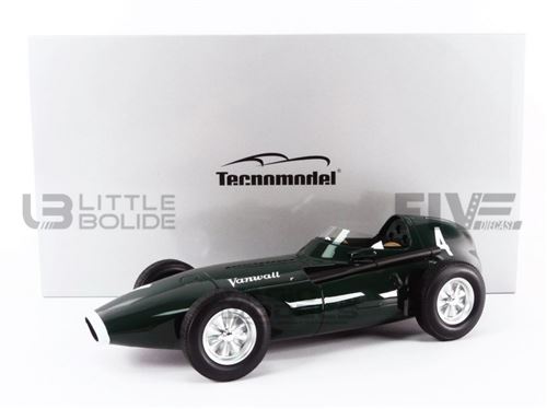 Voiture Miniature de Collection TECNOMODEL MYTHOS 1-18 - VANWALL VW5 - Winner GP F1 Belgique 1958 - Green - TM18165A