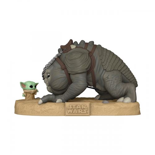 Funko Star Wars : The Book Of Boba Fett - Figurine Pop! Super Sized Jumbo Grogu With Rancor 25 Cm - Image 3