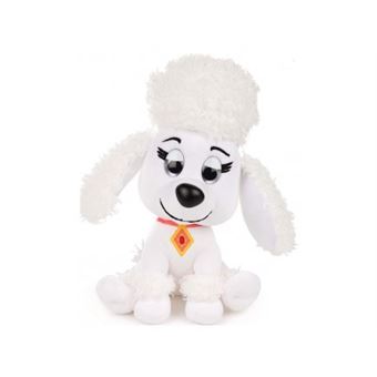 Peluche pat patrouille 21 cm chien délores le caniche blanc collection le film - doudou licence - enfant - chiot - nouveauté - 1