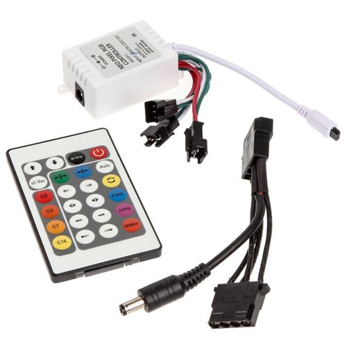 lamptron lamptron flexlight multi led-strips programmable kit - infrarot- noir