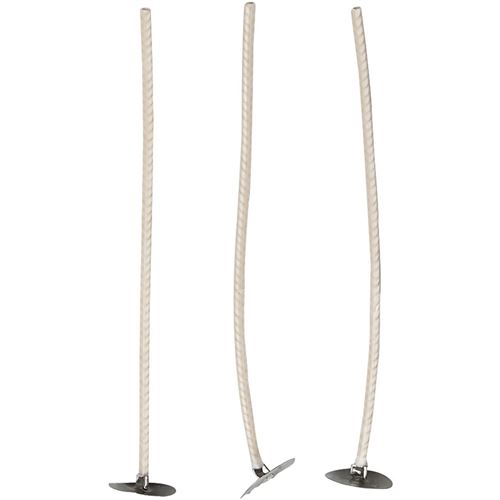 Creotime mèches de bougie 50 pcs 10 cm 2 mm