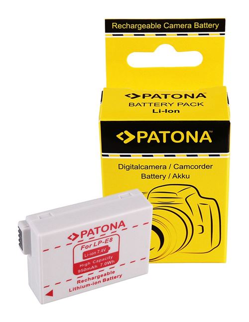 Batterie pour CANON LP-E8 LPE8 EOS 550D EOS 600D EOS 550-D EOS 600-D