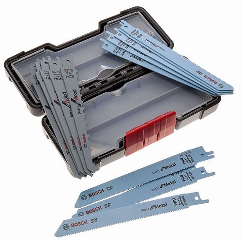Bosch Accessories 2607010901 Set De Lames De Scie-Sabre Wood And Metal Basic, 15 Pièces 1 Set