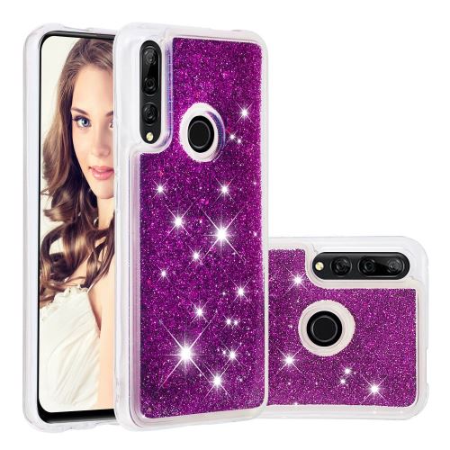 Coque en TPU paillettes dynamiques violet pour votre Huawei P Smart Z/Y9 Prime 2019