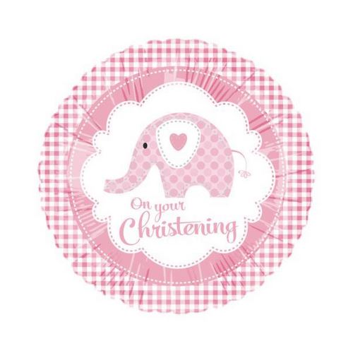 Creative Party - Ballon de baudruche en aluminium (46cm) (Taille unique) (Rose/Blanc) - UTSG4824