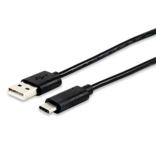 Equip 12888107 câble USB 1 m USB A USB C Noir - Câbles USB (1 m, USB A, USB C, 2.0, Male Connector/Male Connector, Noir)